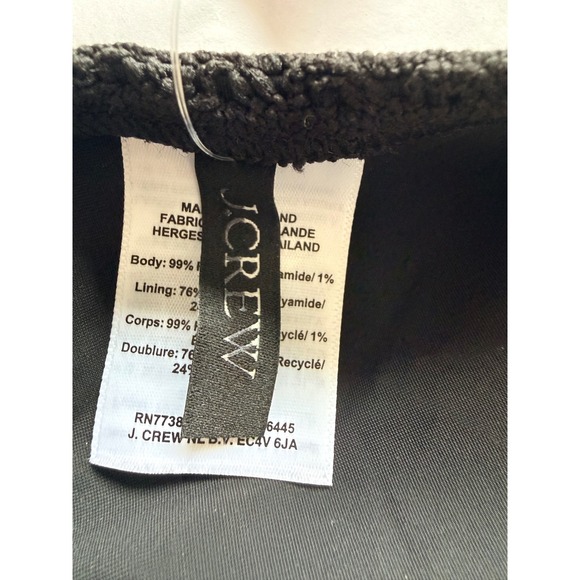 J.Crew Plunge crochet one-piece Black Size 6 NWT - Picture 9 of 11